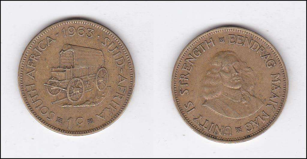 SOUTH AFRICA 1 CENTS 1963