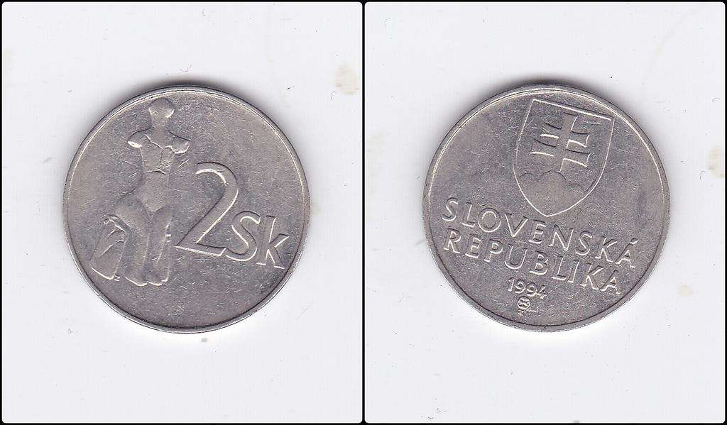 SLOVAKIA 2 KORUNY 1994