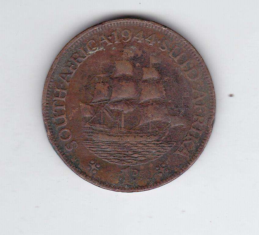SOUTH AFRICA 1 PENNY 1944