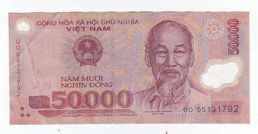 VIET NAM 50000 DONG POLYMER