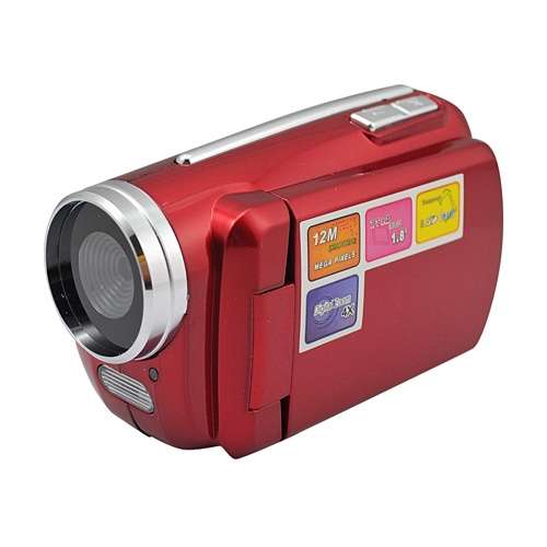 Mini Series 1.8" LCD Screen 1.3 Mega Pixels Digital Video Camera - Red (Free Shipping)
