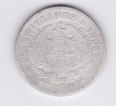 ZAR 2 AND A HALF SHILLINGS 1896