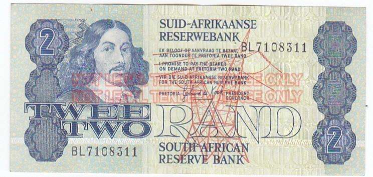 TWO RAND GERHARD DE KOCK BL7108311 1983/9