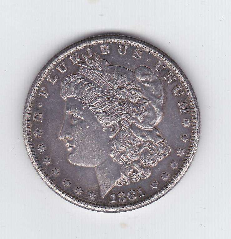 USA MORGAN DOLLAR 1881 HIGH GRADE - SILVER