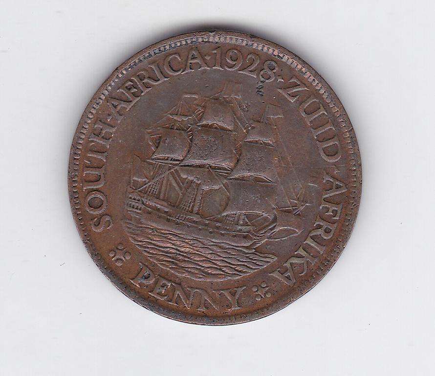 SOUTH AFRICA 1 PENNY 1928