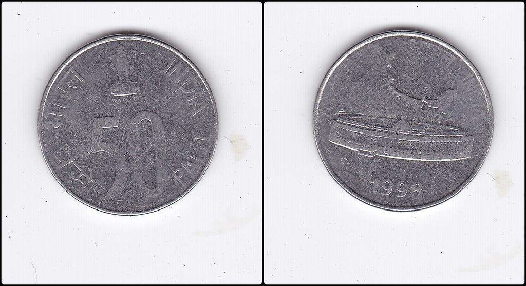 INDIA 50 PAISE 1998