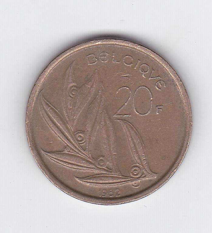 BELGIUM 20 FRANCS 1982