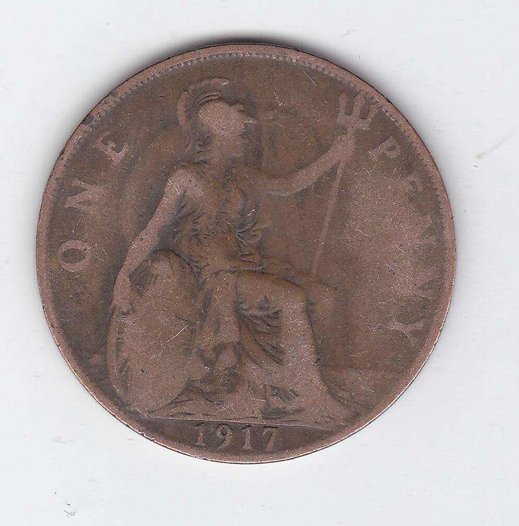 GREAT BRITAIN 1 PENNY 1917