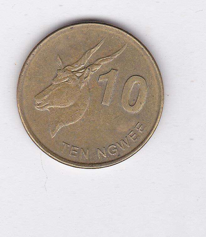 ZAMBIA 10 NGWEE 2012 HIGH GRADE