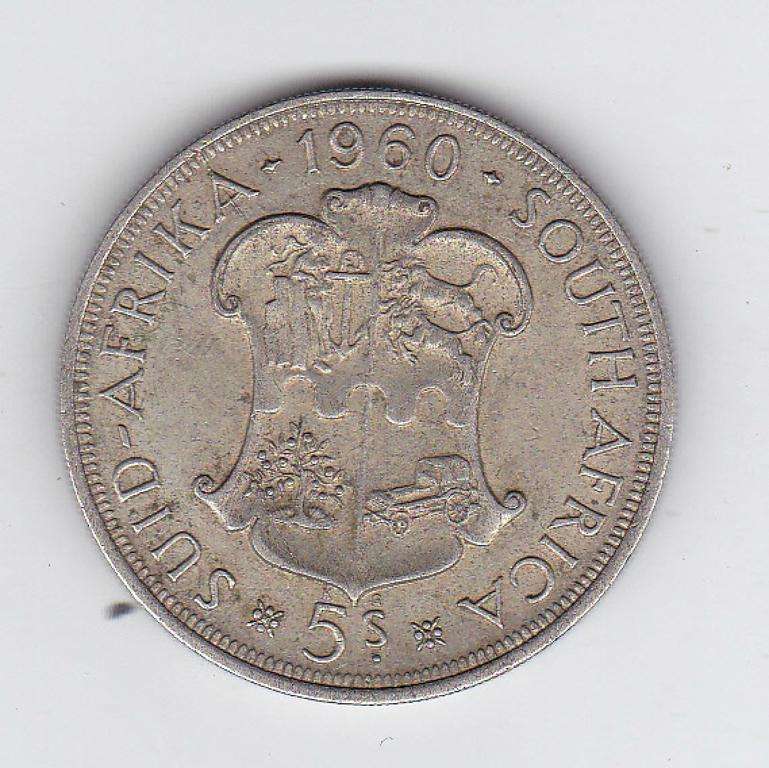 SOUTH AFRICA 5 SHILLINGS 1960