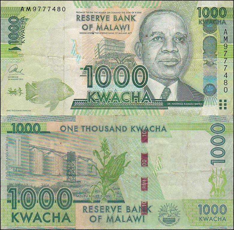 MALAWI 1000 KWACHA 2013