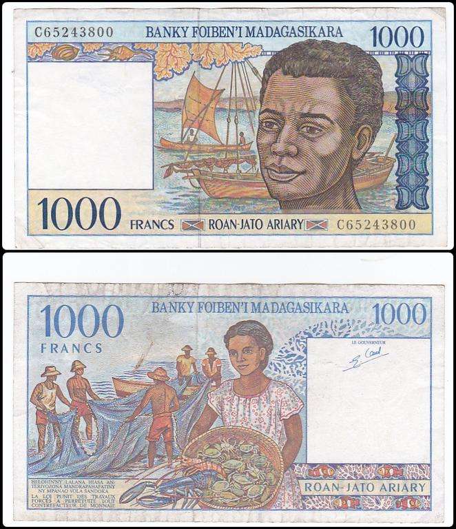 MADAGASCAR 1000 FRANCS C65243800