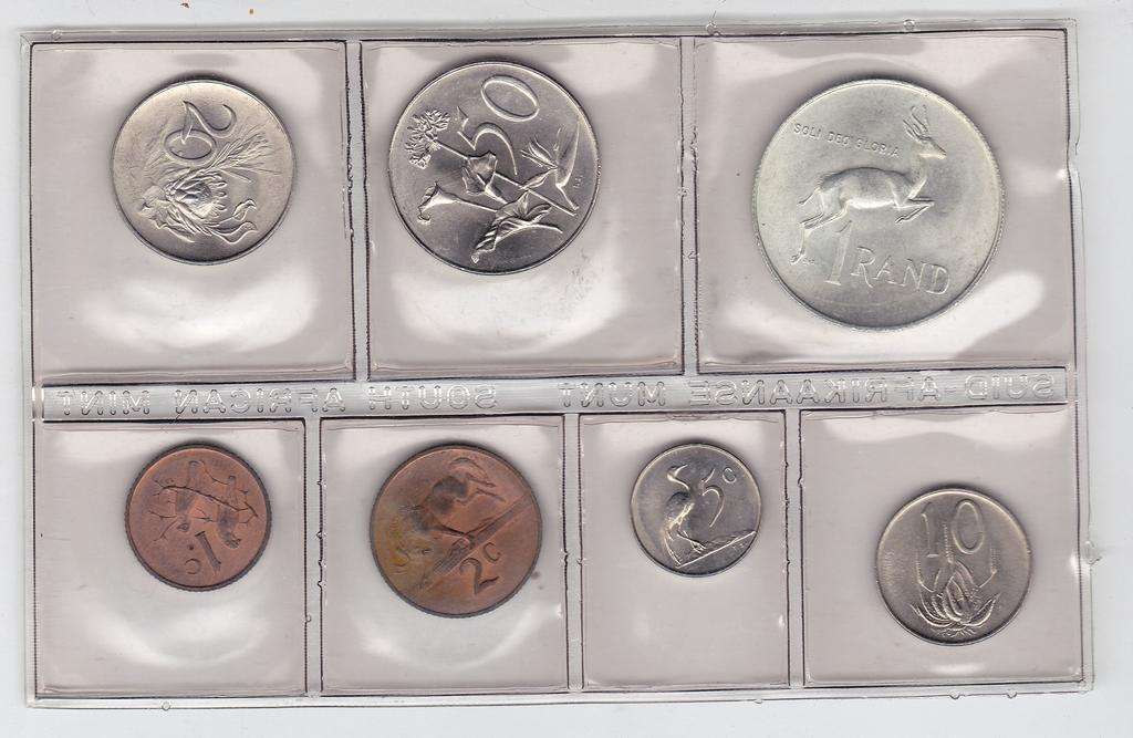 SOUTH AFRICA MINT PACK 1967 SUID AFRIKA SILVER RAND