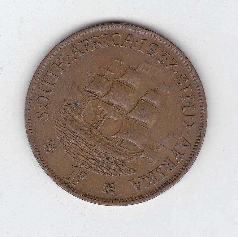 SOUTH AFRICA PENNY 1937
