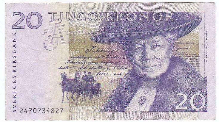 SWEDEN 20 KRONER