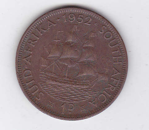 SOUTH AFRICA 1 PENNY 1952