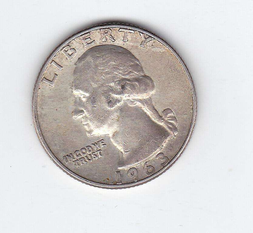 USA QUARTER DOLLAR 1963 SILVER