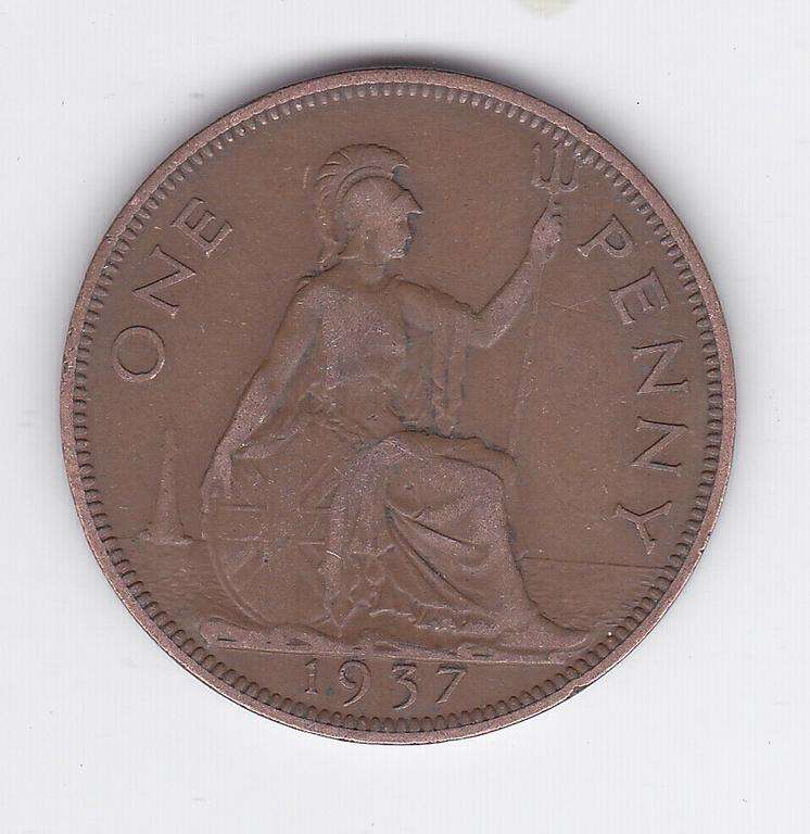 GREAT BRITAIN 1 PENNY 1937