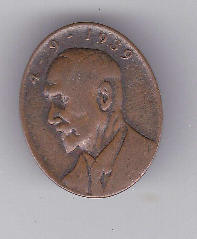 JAN SMUTS ELECTION LAPEL BADGE 4.9.1939