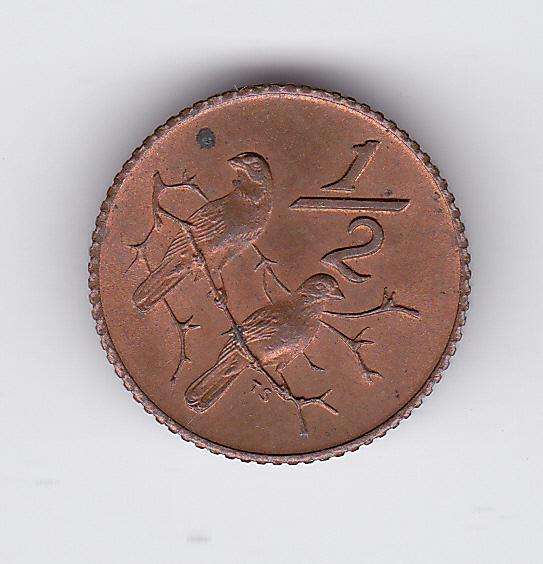 SOUTH AFRICA 1/2 CENT 1970