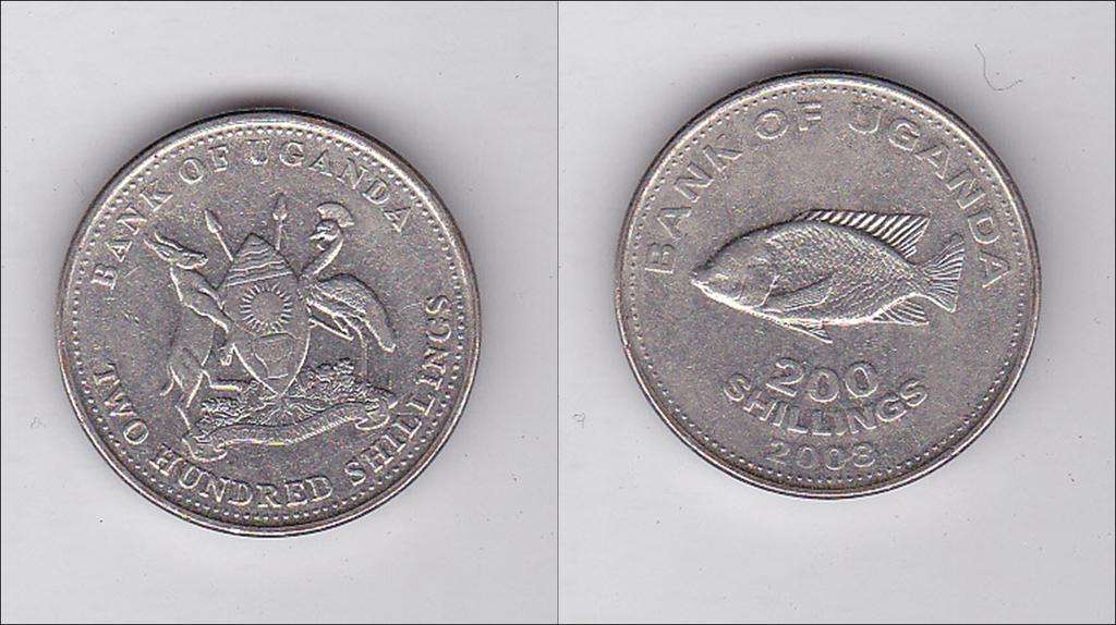 UGANDA 200 SHILLINGS 2008