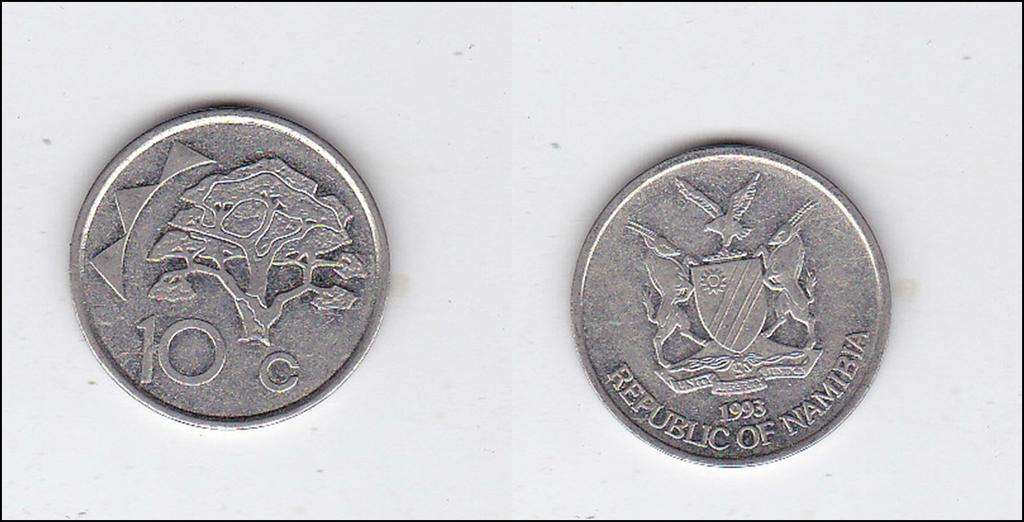 NAMIBIA 10 CENTS 1993