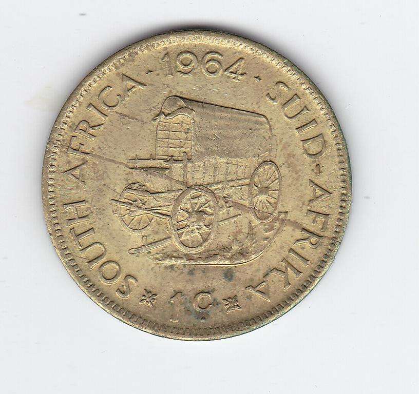 SOUTH AFRICA 1 CENT 1964
