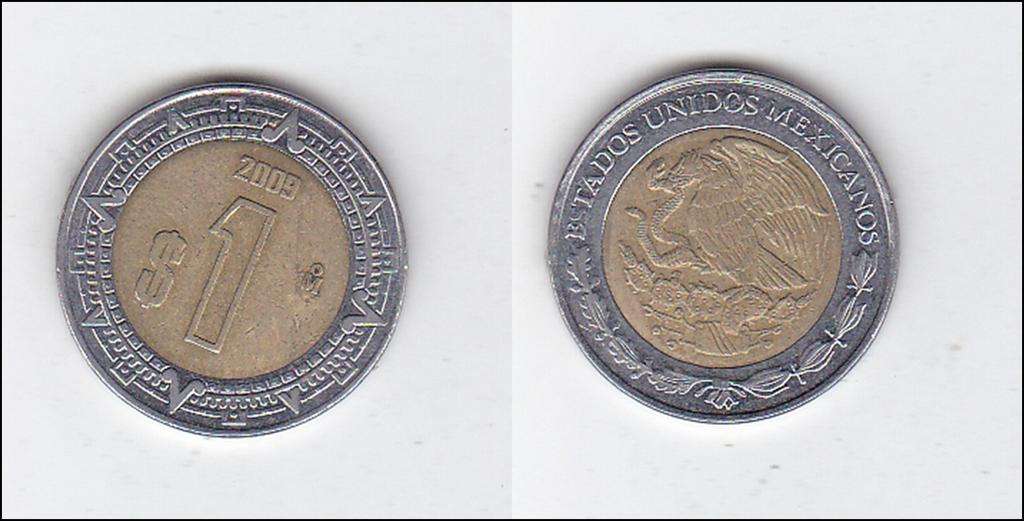 MEXICO 1 PESO 2009 BI-METAL