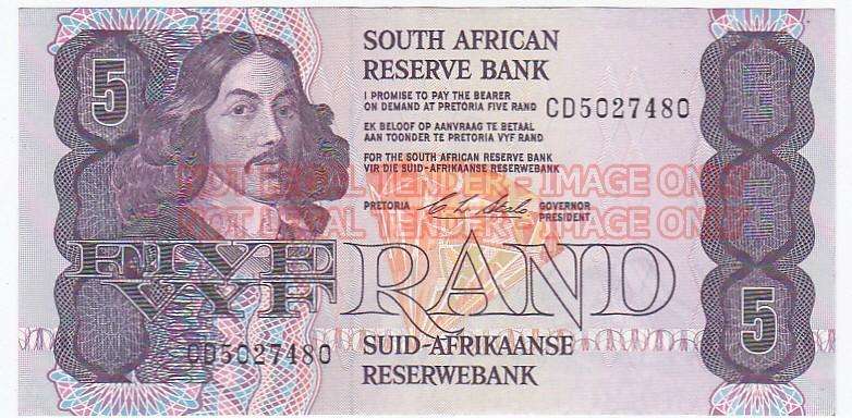 FIVE RAND C.L. STALS CD502748 FIRST AND ONLY ISSUE 1990 - HIGH GRADE