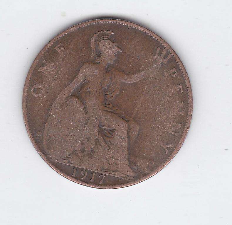 GREAT BRITAIN 1 PENNY 1917