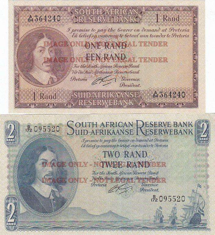 SA  PAIR G.RISSIK 1 RAND & 2 RAND -AU- R1# A84 364240 & R2#  B172 095520