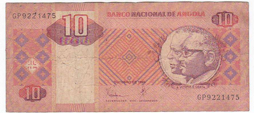 ANGOLA 10 KWANZAS 1999