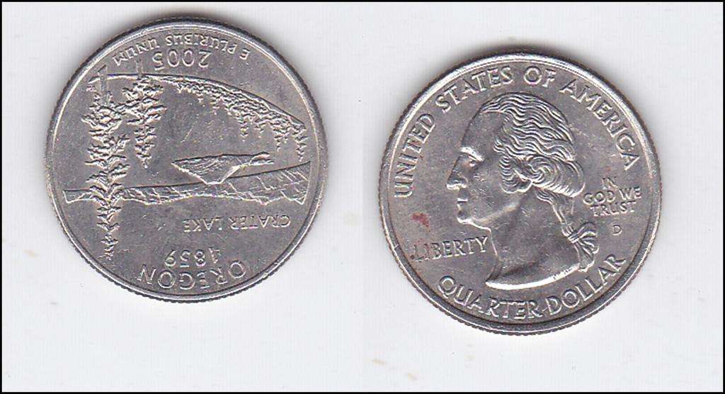USA QUARTER OREGON 2005 HIGH GRADE