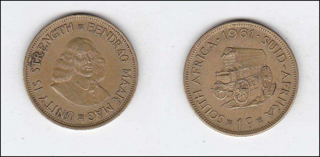 SOUTH AFRICA 1 CENT 1961