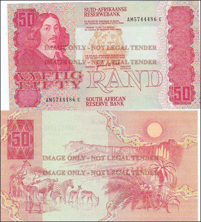 SOUTH AFRICA 50 RAND G.DE KOCK AM5744486E AU