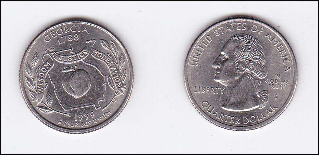 USA QUARTER GEORGIA  1999 HIGH GRADE