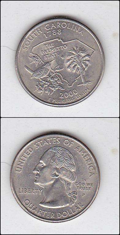 USA QUARTER SOUTH CAROLINA EF 2000