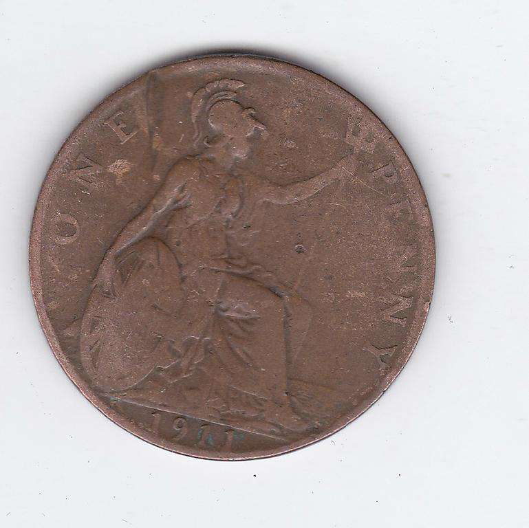 GREAT BRITAIN 1 PENNY 1911