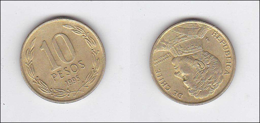 CHILE 10 PESOS 1995