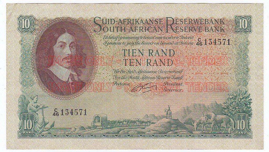 SOUTH AFRICA TEN RAND G.RISSIK C46 134571