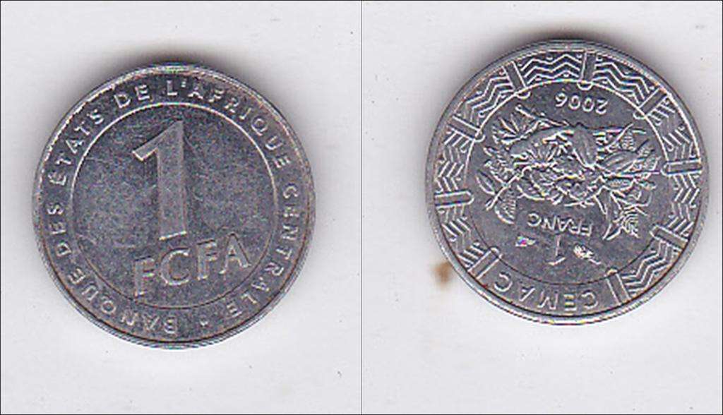 CENTRAL AFRICA 1 FRANK 2006 HIGH GRADE