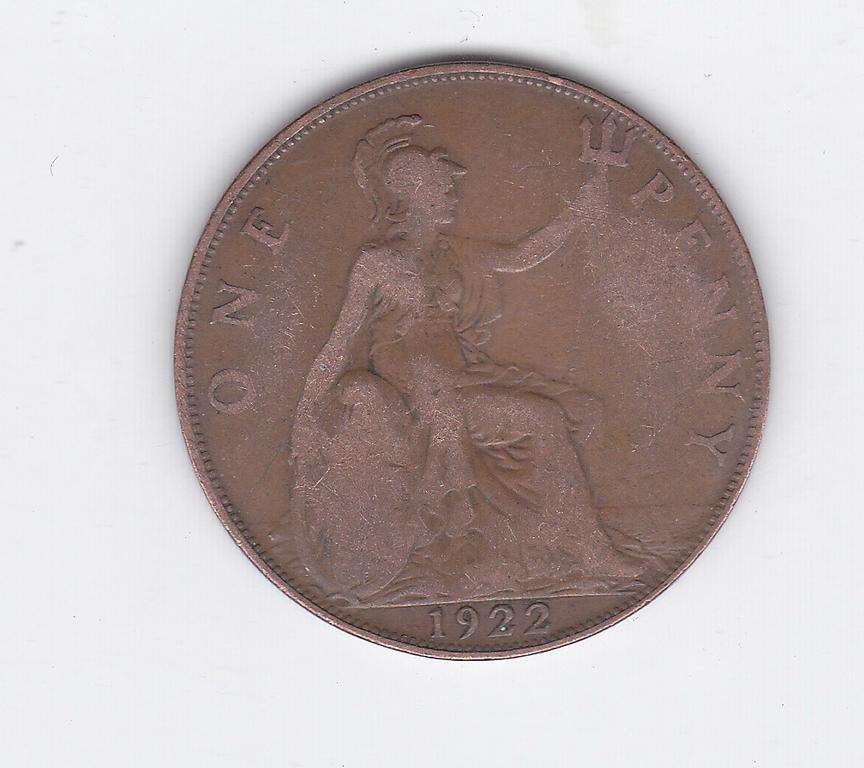GREAT BRITAIN 1 PENNY 1922