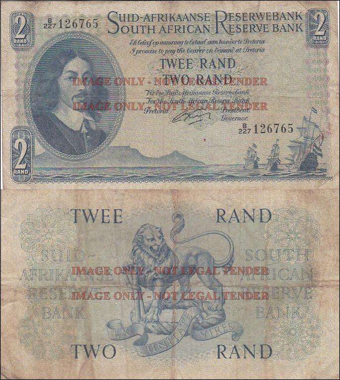 SOUTH AFRICA 2 RAND G.RISSIK B227 126765