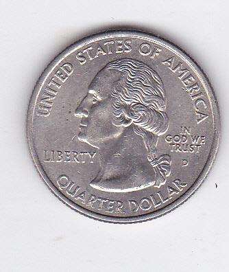 USA QUARTER DOLLAR INDIANA 2002