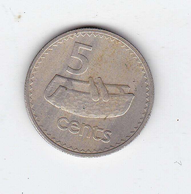 FIJI 5 CENTS 1969