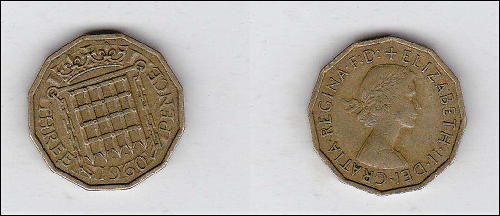 GREAT BRITAIN 3 PENCE 1960