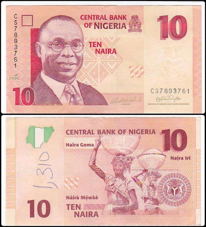 NIGERIA 10 NAIRA 2006