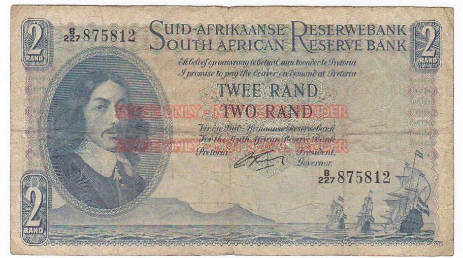 SOUTH AFRICA 2 RAND G.RISSIK B227 875812