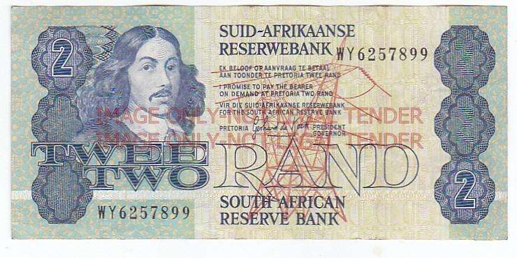 SOUTH AFRICA REPLACEMENT 2 RAND GERHARD DE KOCK WY6257899 / 1990