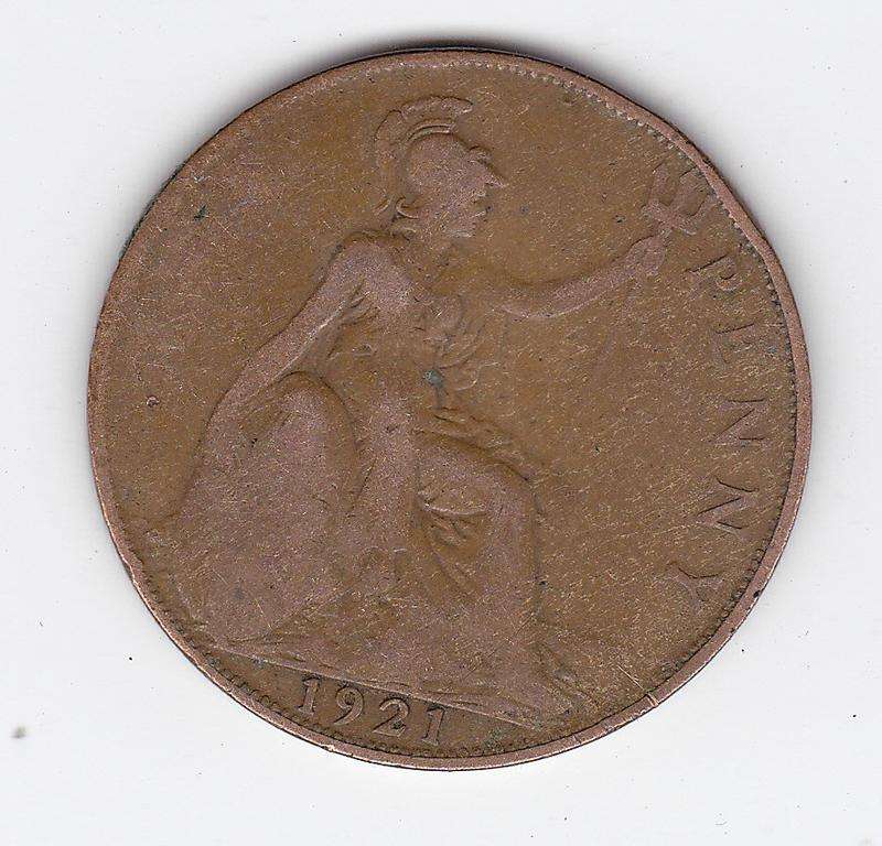 GREAT BRITAIN 1 PENNY 1921